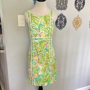 Lilly Pulitzer Fryer Shift dress in Elephant Ears print size 6
